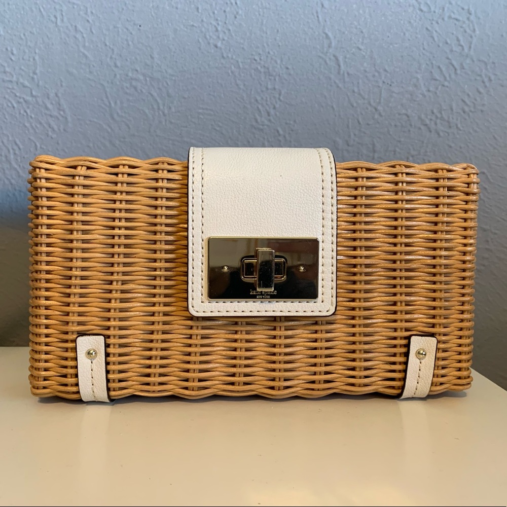 Kate Spade ♠️ Clutch Strawbag